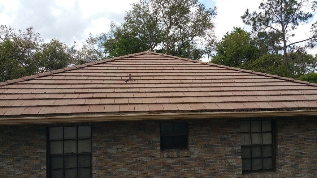 after roof cleaning