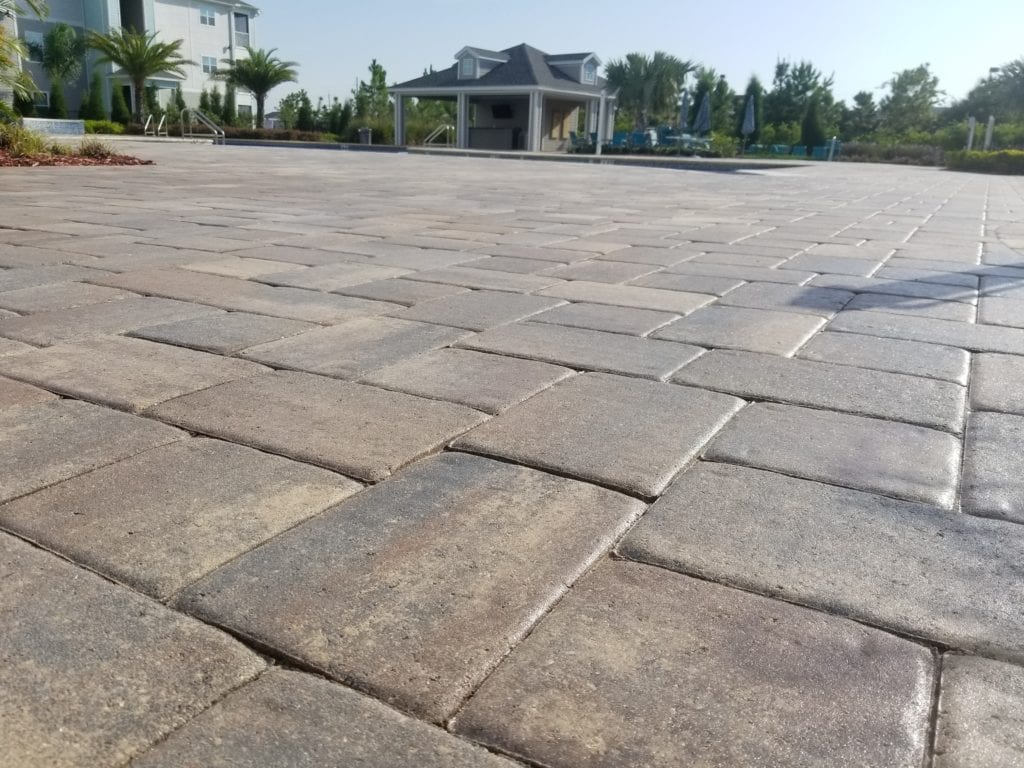 after paver restoration and sealing in lakeland, fl