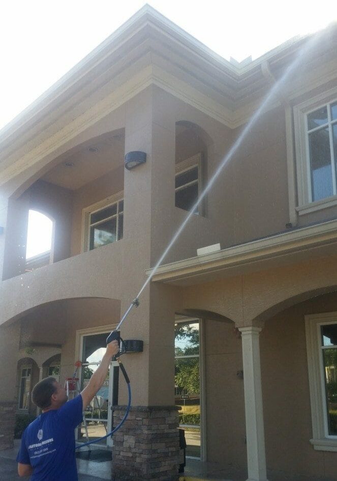 Invest In Your Property A professional house washing service has that “night and day” impact on a property. When performed by qualified technicians, you can expect preventative care and quality curb appeal that includes: Mold and mildew removal Dirt and debris removal Stain removal Over time, it’s inevitable that your siding may look a little rough around the edges. From mother nature to pollution, from general wear and tear to accidents, siding gets exposed to a lot. Our pressure washing specialists have the equipment to reverse that damage. Whether you’re gearing up to sell, rent, or just want to keep your home looking its best, our technicians offer the solution you can count on. Effective And Affordable House Washing “Pressure washing” is in our name – and it’s a process that we know a thing or two about. But for most home exteriors, we use a technique called soft washing to protect your siding. Professional equipment designed to bring out the best result High-caliber cleaners that remove everything from mold to dirt Industry-leading techniques that guarantee quality Professional expertise you can trust from uniformed, trained technicians