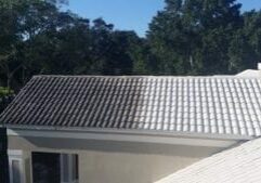 before and after roof cleaning in lakeland, fl