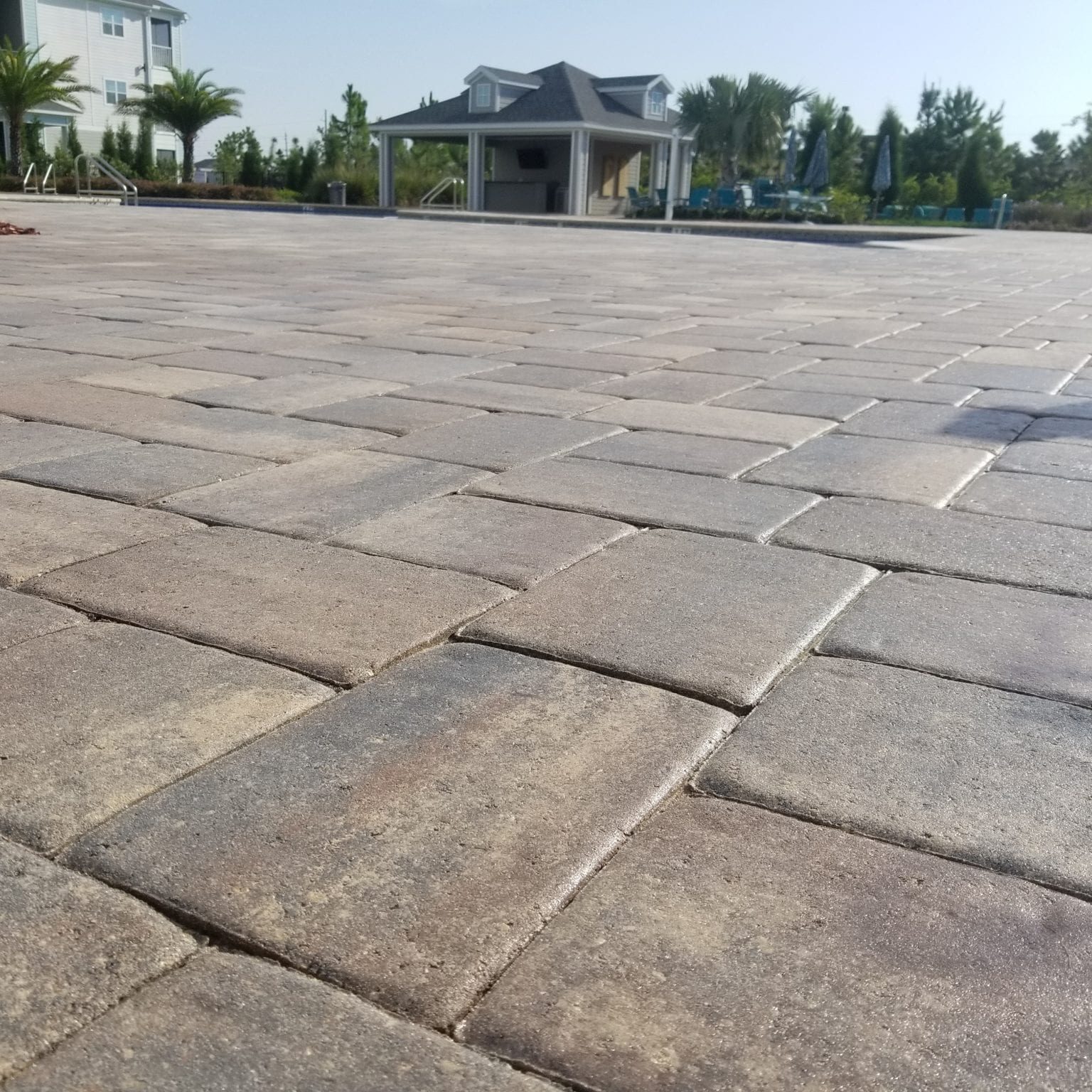 after paver restoration and sealing in lakeland, fl